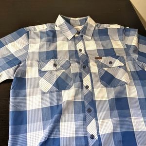 Mens orvis casual button up SS size medium